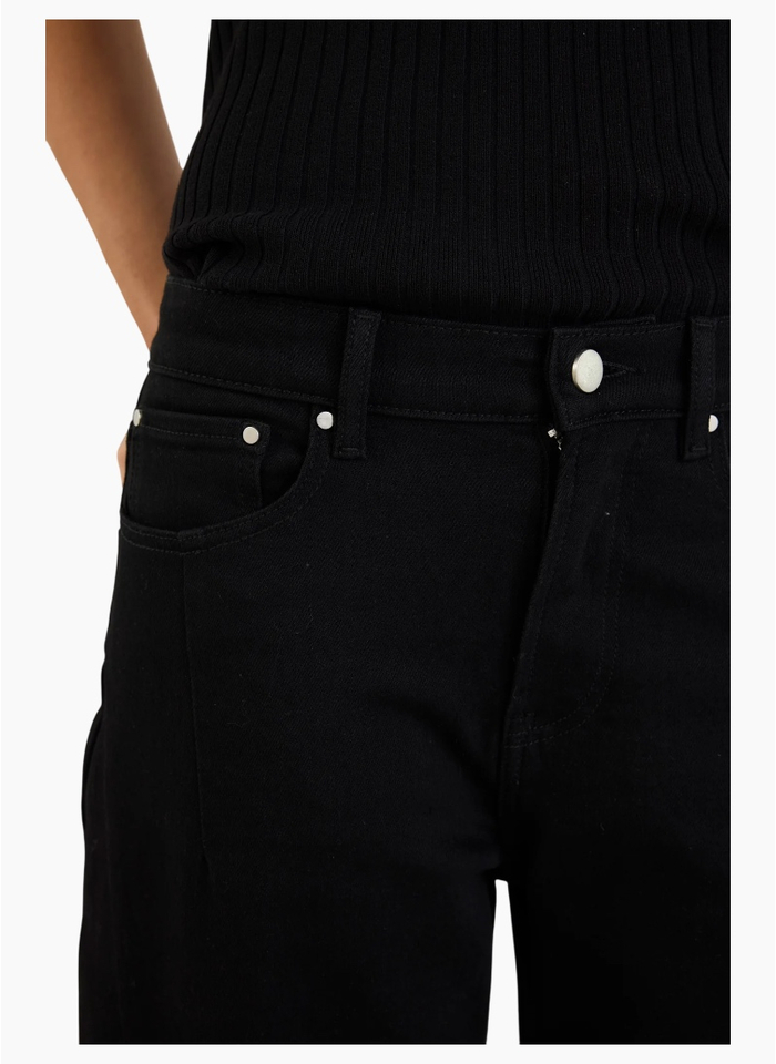 Among The Brave Graduate Jet Black Stretch Barrel Jeans