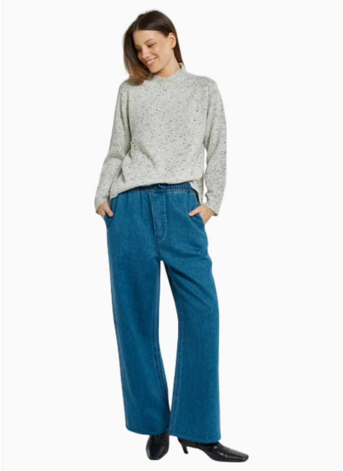 Betty Basics CARLIN KNIT SWEATER NEUTRAL