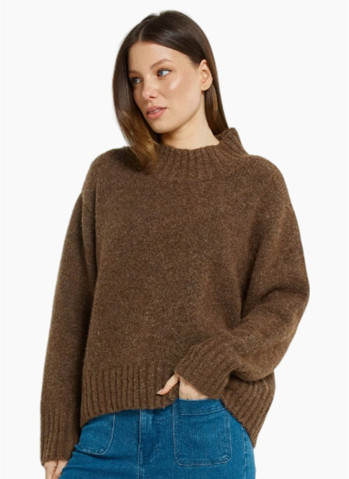 Betty Basics LOLA JUMPER CHOC