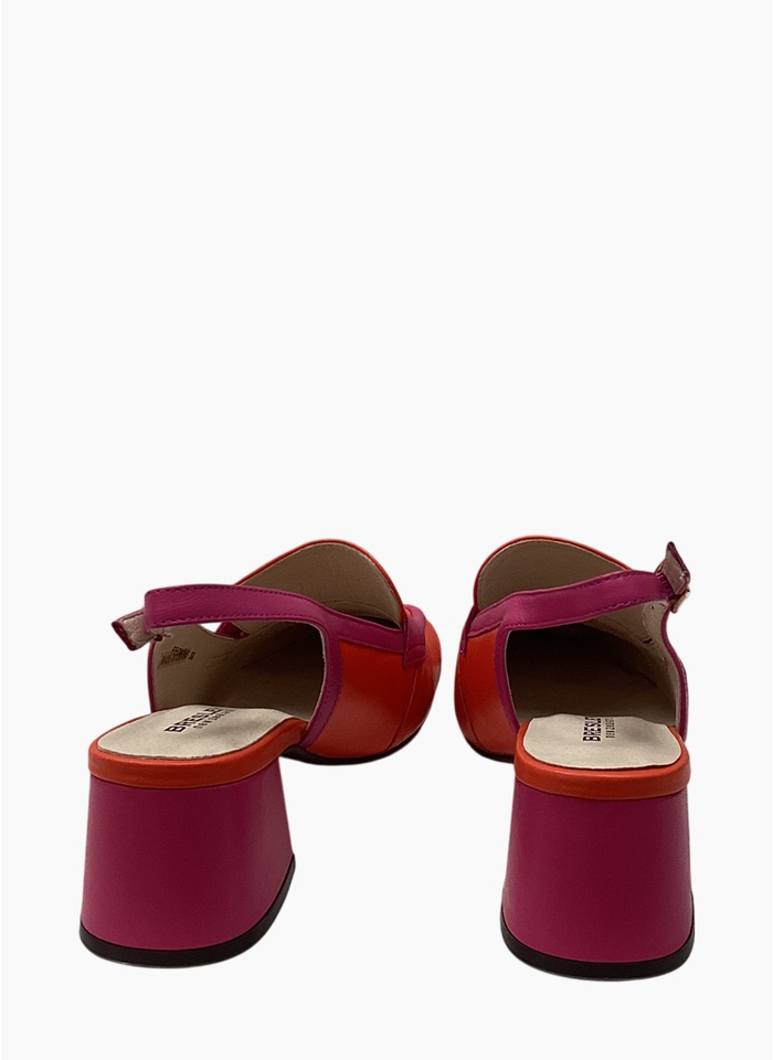 Bresley Peony-S Slingback Heel Flame/Fuxia