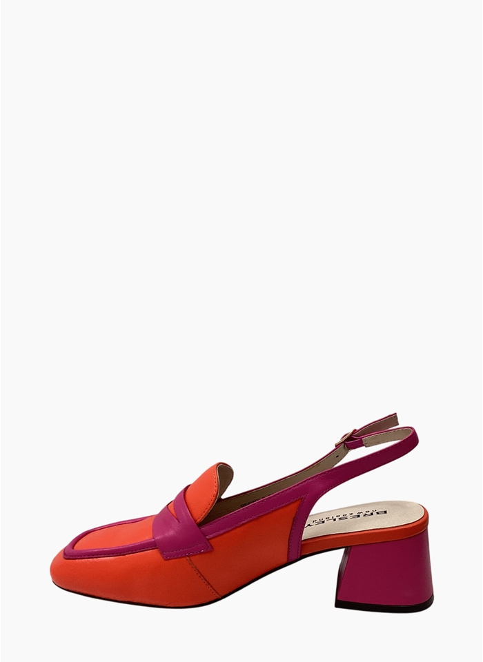 Bresley Peony-S Slingback Heel Flame/Fuxia