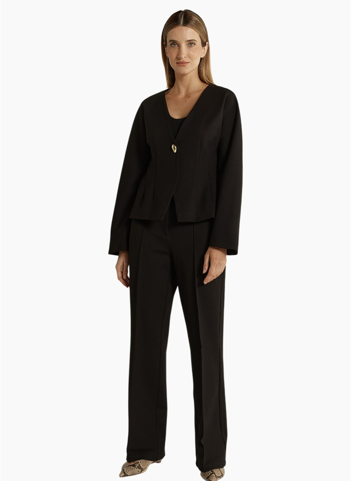 Fate + Becker PIA PONTE JACKET-BLACK
