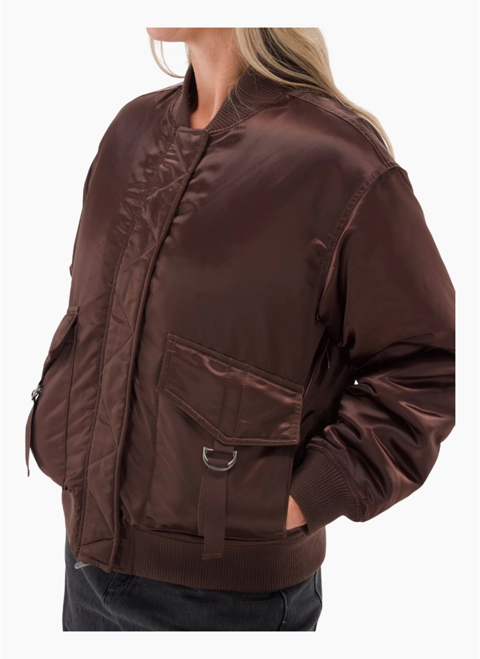 Foxwood FOXWOOD LUCY BOMBER-COFFEE BEAN