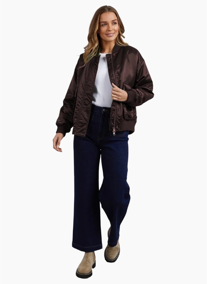 Foxwood FOXWOOD LUCY BOMBER-COFFEE BEAN