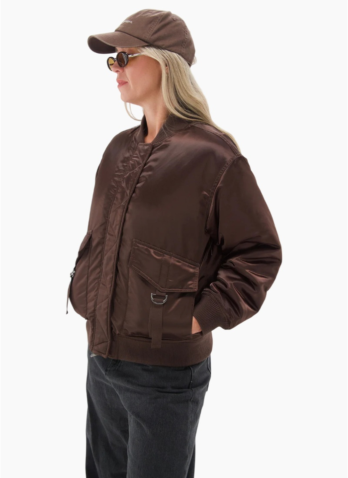Foxwood FOXWOOD LUCY BOMBER-COFFEE BEAN