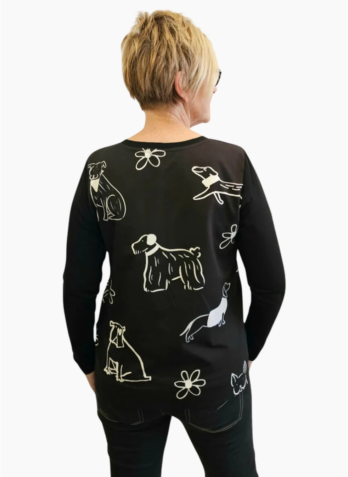 Jellicoe Basic Tee 26-129 - Pawtrait Black/White