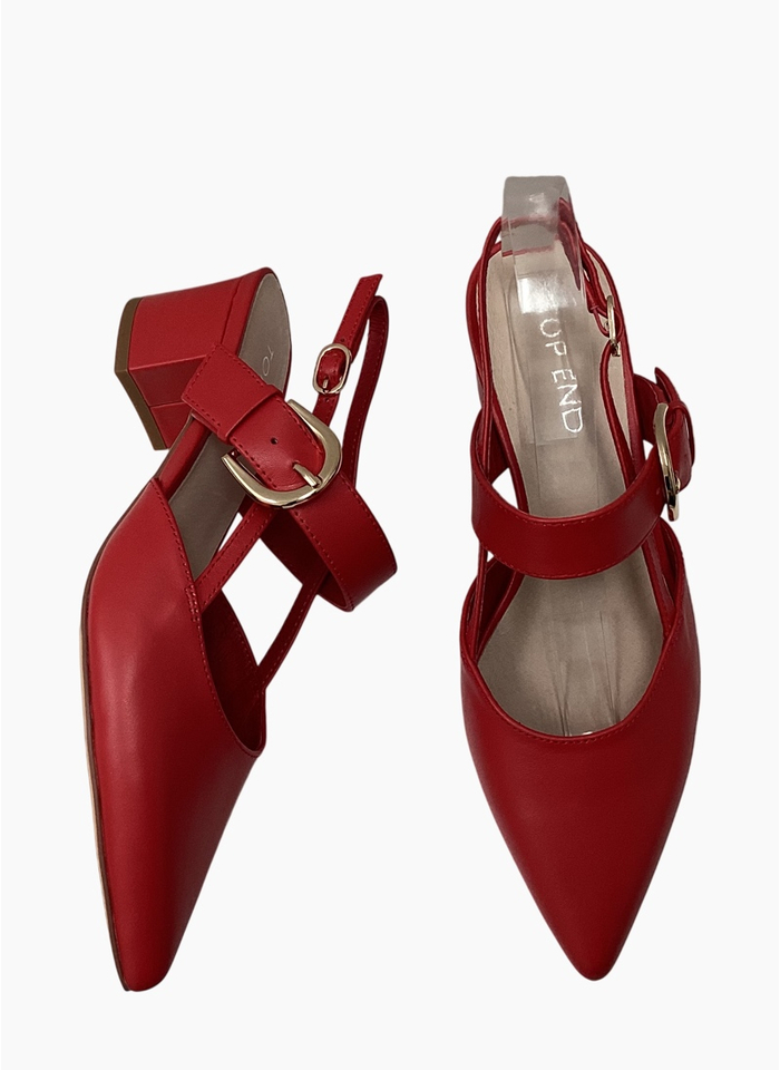 Top End Asten Heel Red