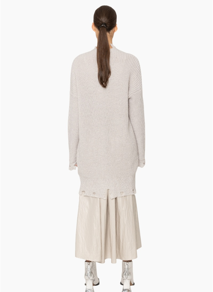 Bone & Arrow 4255 Ramsey Cardigan - Silver