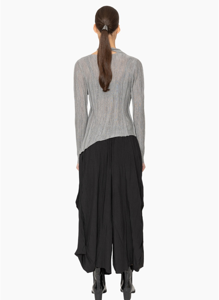 Bone & Arrow KN016 Frey Cardigan - Grey Marl