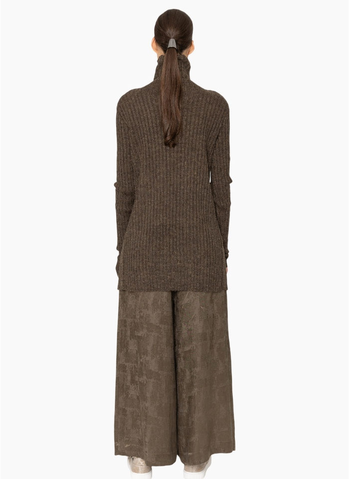 Bone & Arrow KN025 Denzel Top - Mocha