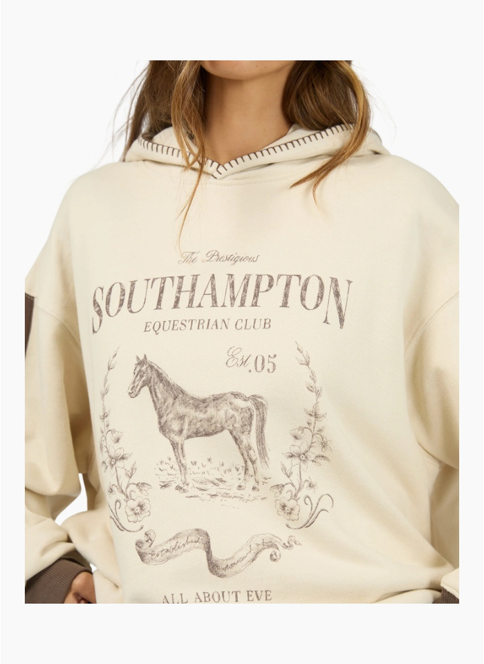 All About Eve Southampton Box Hoodie - Vanilla