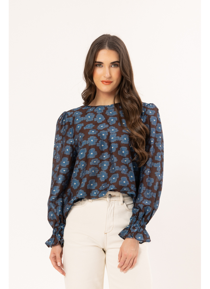 Seeking Lola Harper Top - Periwinkle Top