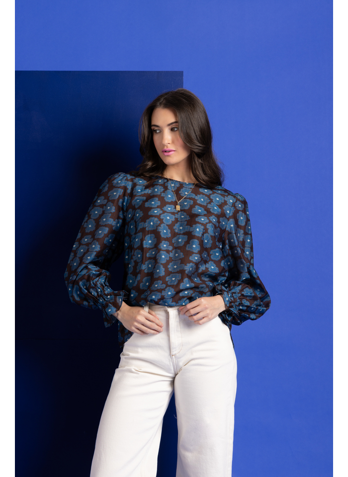 Seeking Lola Harper Top - Periwinkle Top