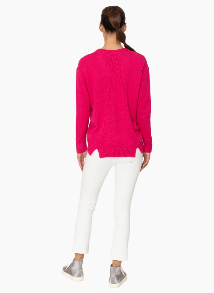Two by Two KN036 Dean Jumper - Hot Pink