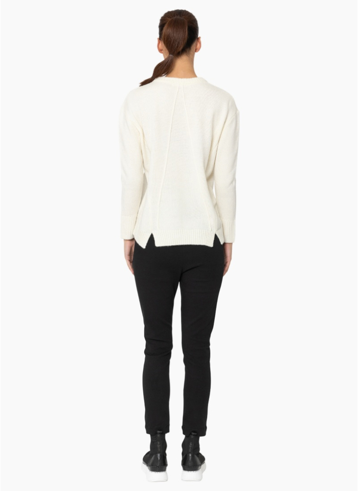 Two by Two KN036 Dean Jumper - Winter White