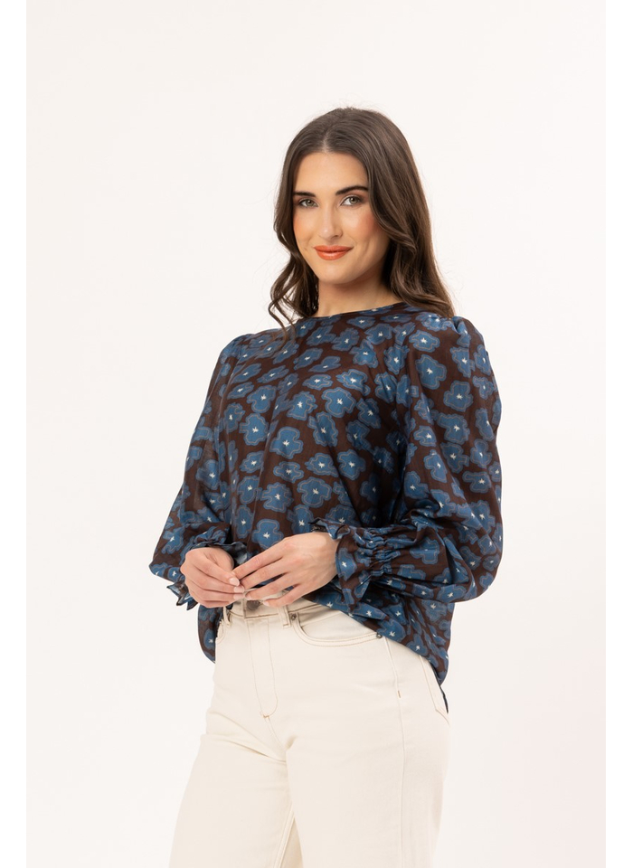 Seeking Lola Harper Top - Periwinkle Top