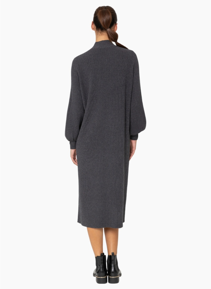 Two by Two KN044 Moira Dress - Charcoal