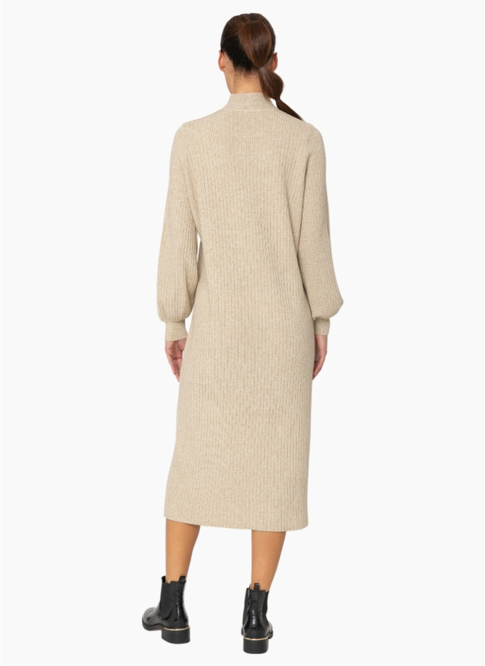 Two by Two KN044 Moira Dress - Oatmeal