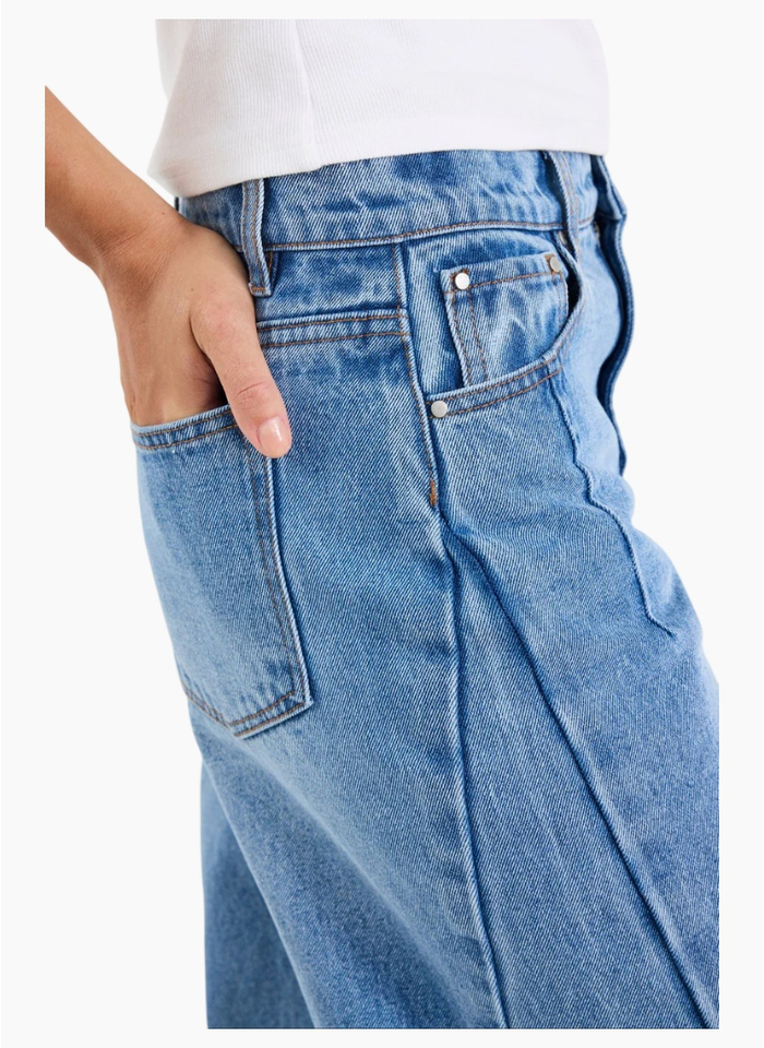 Among The Brave Graduate 90's Barrell Leg Jean