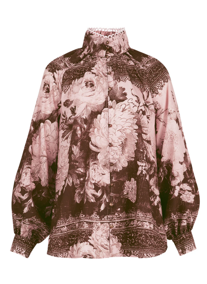 COOP HIGH SOCIETY Blouse Pink/Brown