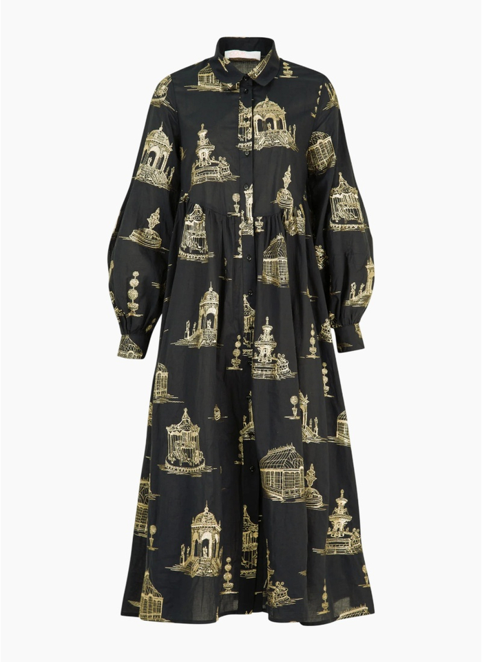 COOP LOOM WITH A VIEW Dress - Black/Gold