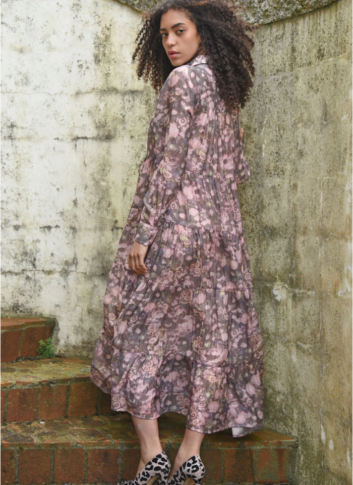 COOP Sun And The Swoon Dress - Pink/Grey