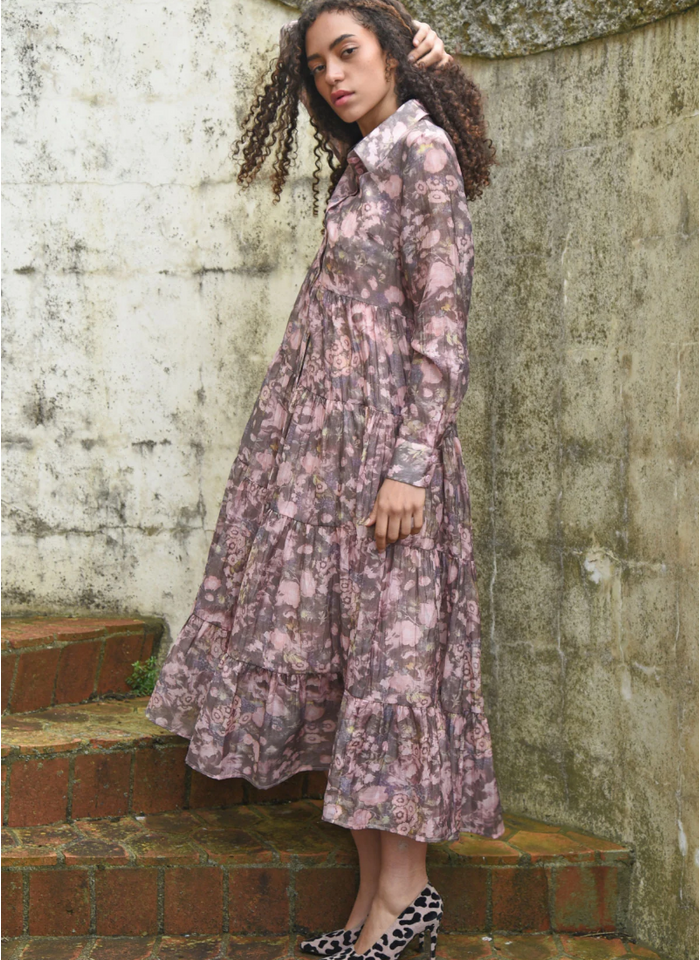 COOP Sun And The Swoon Dress - Pink/Grey