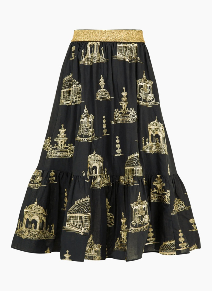 COOP Toile You Believe It? Skirt - Black/Gold