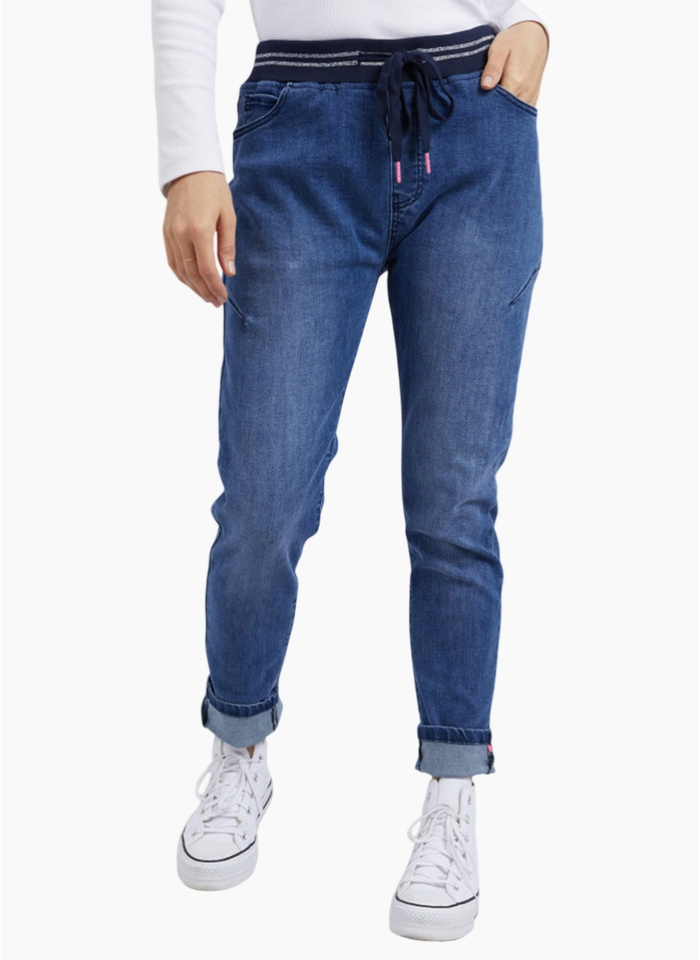 Elm MELODY JOGGER DENIM-DARK BLUE