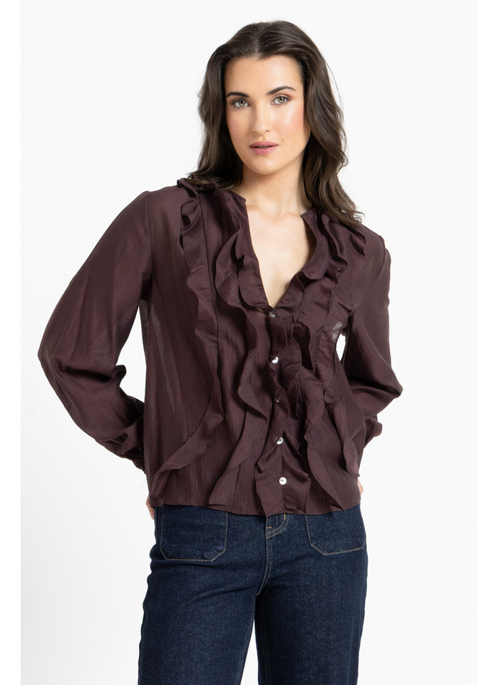 Seeking Lola Once Upon Blouse - Brunette