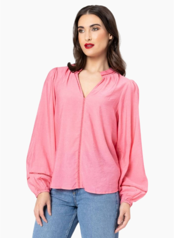 Seeking Lola SYLVIE TOP PEONY PINK