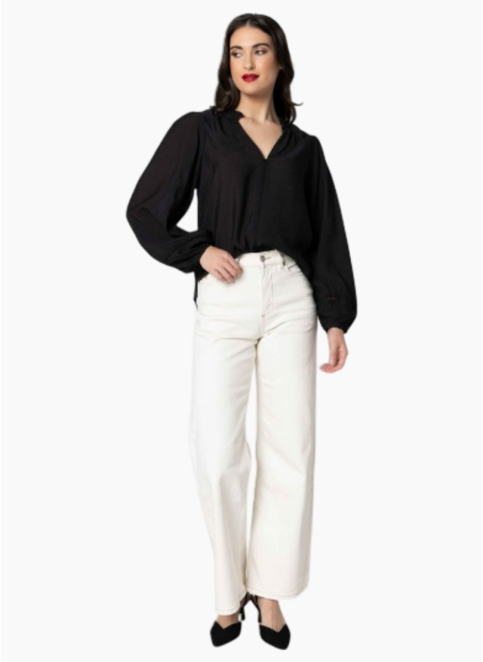 Seeking Lola sylvie top black