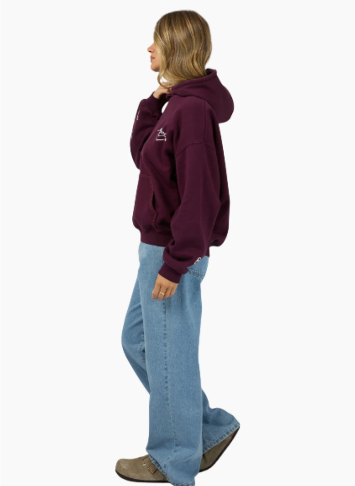 All About Eve BAKE SHOP HOODIE WINE