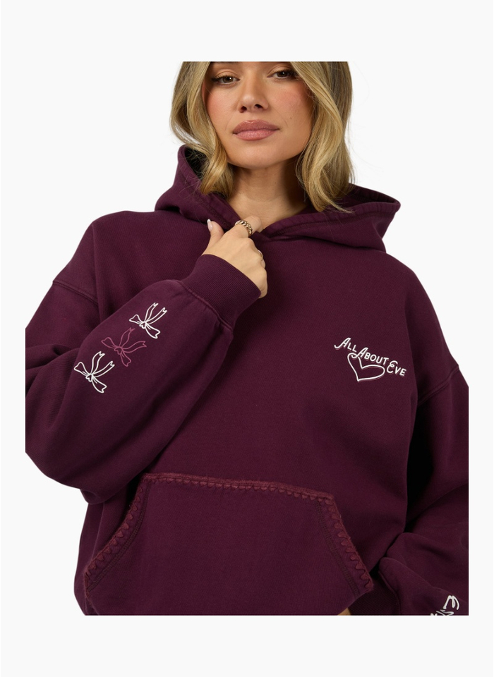 All About Eve Bake Shop Box Hoodie - Wine