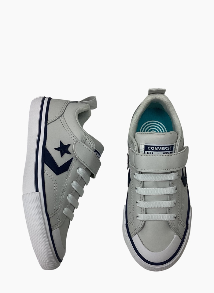 Converse A13080C Pro Blaze Strap OX Shoe Youth Barely Grey/Navy/White