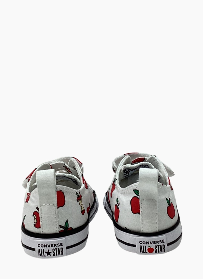 Converse A13183C CTAS All Over Apples Easy On Shoe Infant White/Red/Black