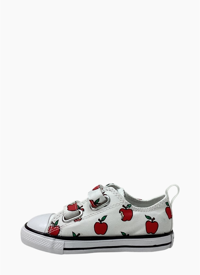 Converse A13183C CTAS All Over Apples Easy On Shoe Infant White/Red/Black