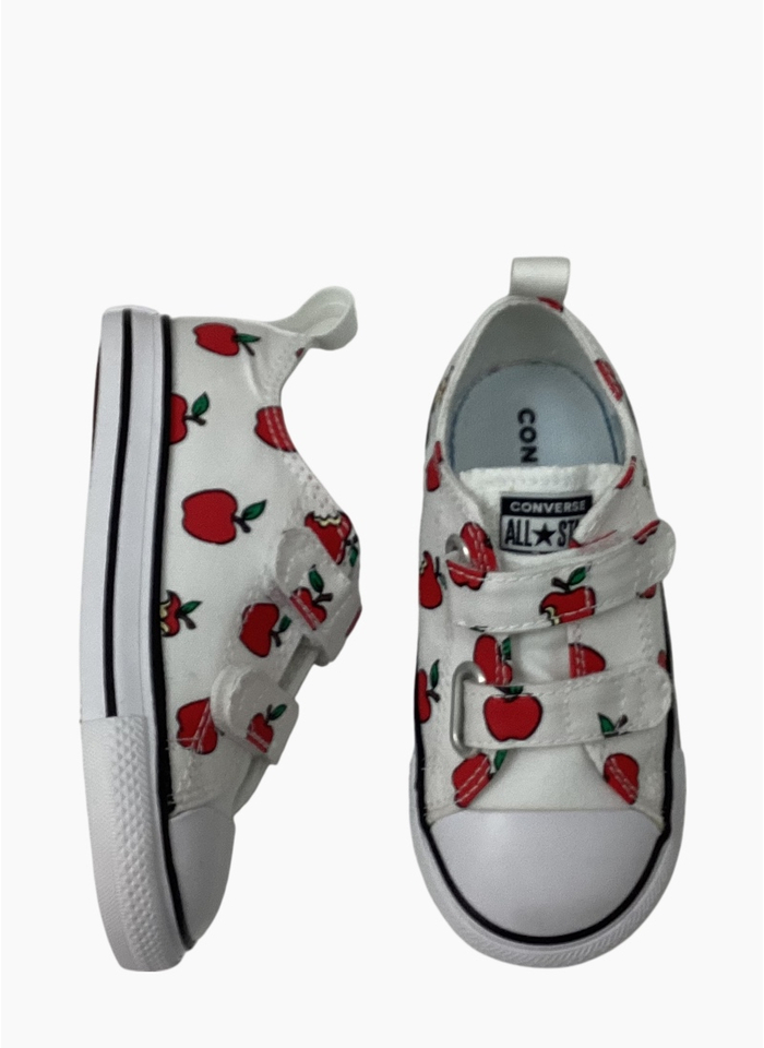 Converse A13183C CTAS All Over Apples Easy On Shoe Infant White/Red/Black