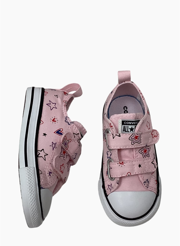 Converse A13185C Ctas 2V 0X Shoe Infant Pink Frosting/Red/My Jam