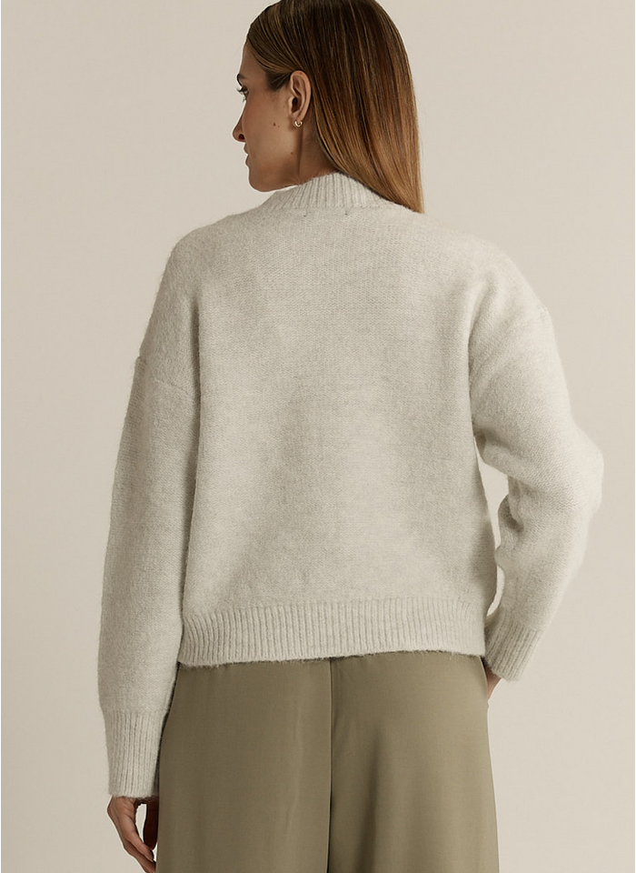 Fate + Becker LUMI ZIP UP-SNOW MARL