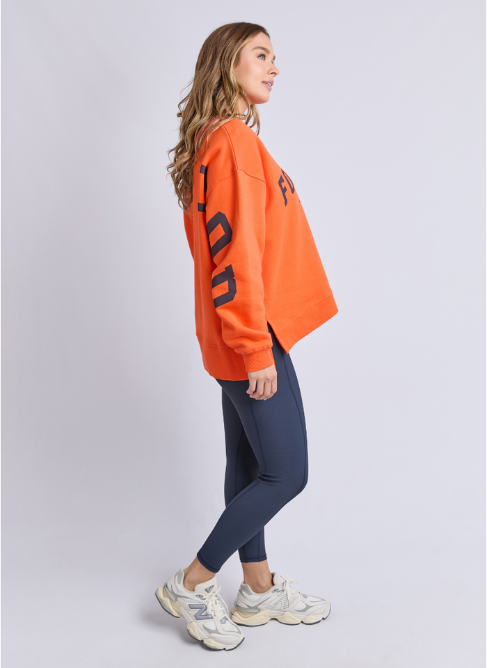 Foxwood INTERVAL  CREW in Orange/Navy