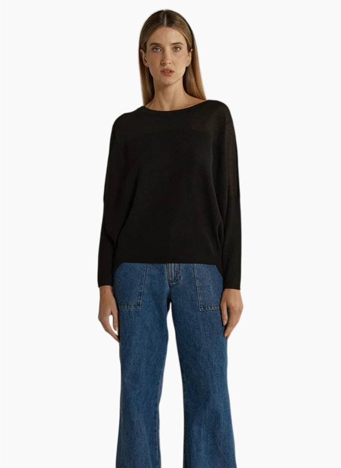 FATE + BECKER  Charlie Knit Jersey Black