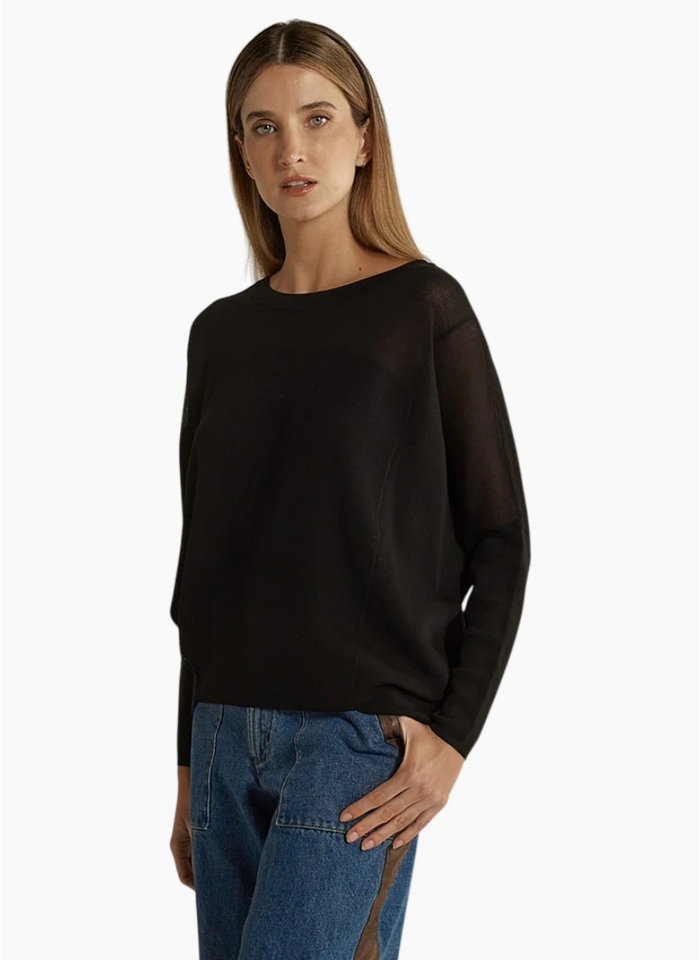 FATE + BECKER  Charlie Knit Jersey Black