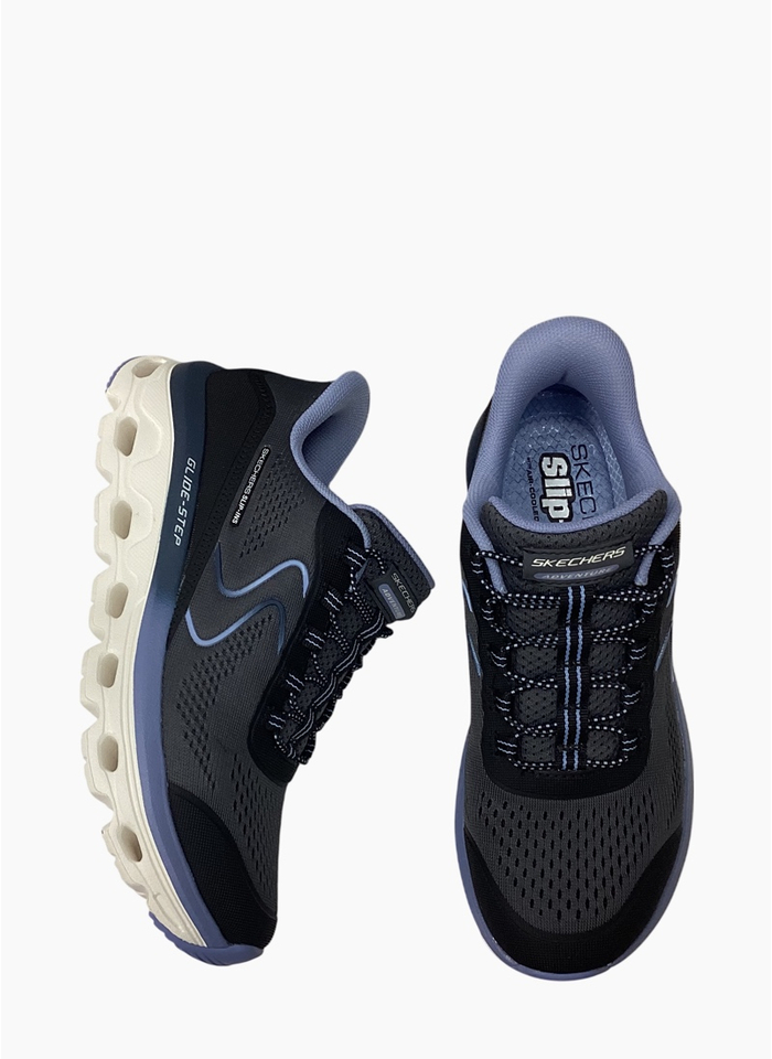 Skechers 180272 Glide-Step Sole Sneaker Black/Blue