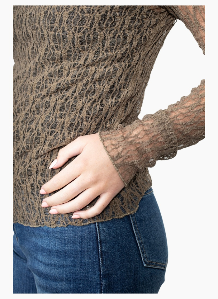 Antler Splice Layer Top - Olive