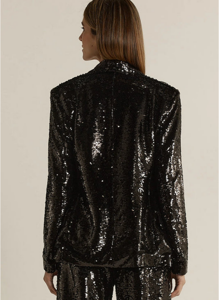 FATE + BECKER  RAYNE Blazer - Black Sequin