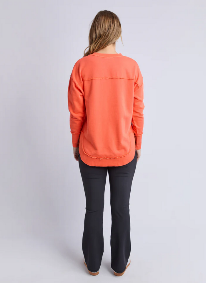 Foxwood Simplified Crew Sweatshirt - Orange