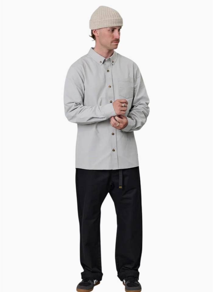 Just Another Fisherman anchorage shirt - light grey