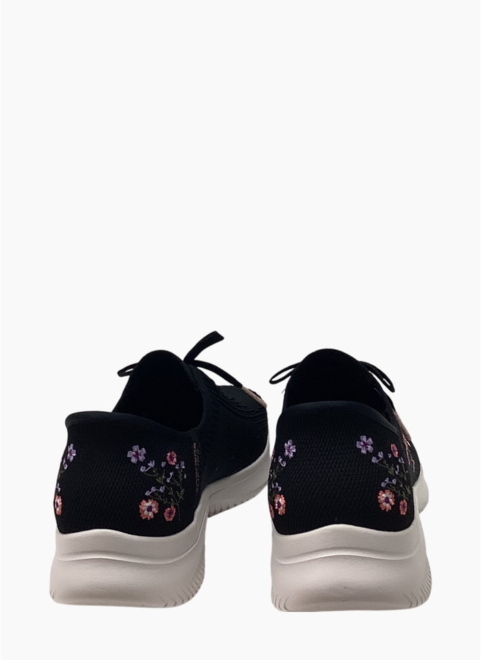 Skechers 150806 Ultra Flex 4.0 Sweet Petals Sneaker Black