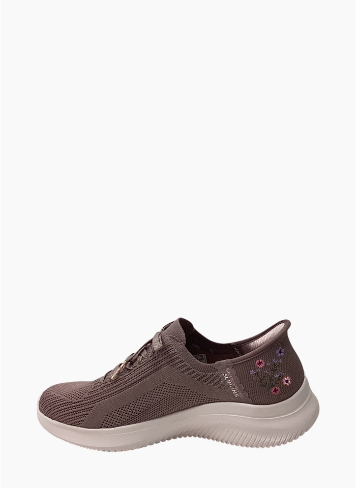 Skechers 150806 Ultra Flex 4.0 Sweet Petals Sneaker Mocha